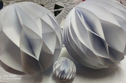 Новогодний оригами-шар